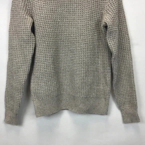 Buck Mason Men's Herdsman Turtleneck Sweater Merino Wool Waffle Knit Size XS - Picture 4 of 8